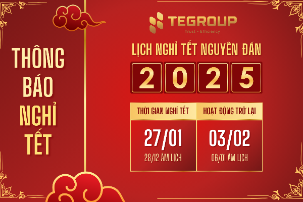 TEGROUP THÔNG BÁO LỊCH NGHỈ TẾT ÂM LỊCH 2025